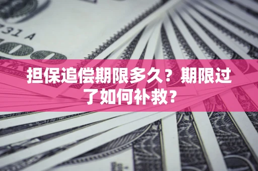 北京担保追偿期限多久？期限过了如何补救？